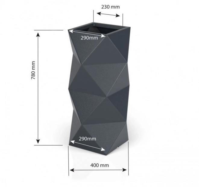 Designerska donica MONUMO ASTI 2 warianty kolorystyczne 78 cm wysoka