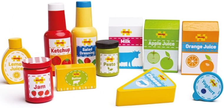 Realistycznie wyglądające produkty do kuchni i sklepiku