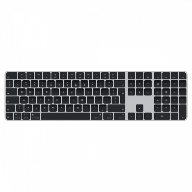Magic Keyboard z Touch ID i klawiaturą numeryczną dla Mac z czipem Apple, czarne klawisze