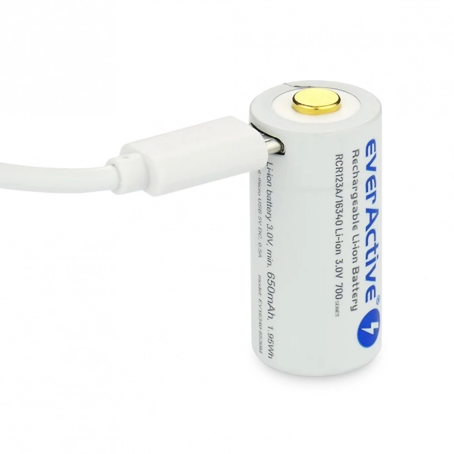 Akumulator ładowalny EverActive 16340 700 mAh z micro USB