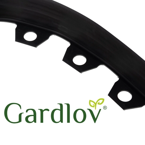 Obrzeże ogrodowe 6 cm x 10 m czarne