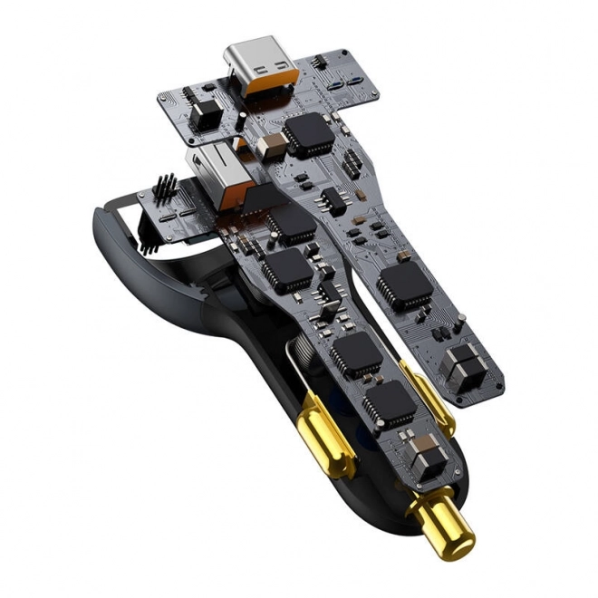Ładowarka samochodowa Baseus Qualcomm, USB, 2x USB-C, 160 W (szara)
