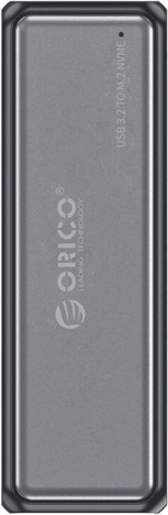 Orico zewnętrzna obudowa do SSD NVMe M.2 10 Gbps z kablem USB-A/USB-C, szara