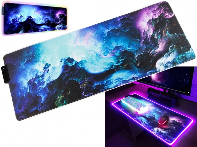 Podkładka pod mysz RGB LED XXL