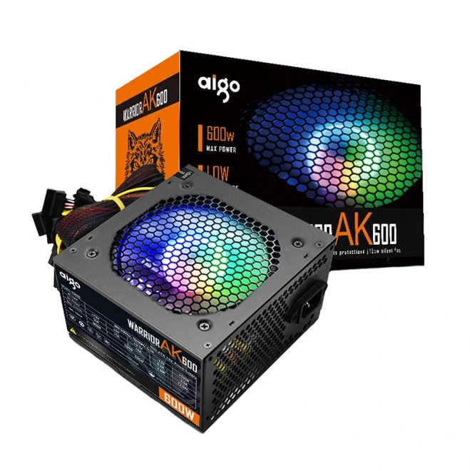Zasilacz komputerowy Aigo AK600 RGB