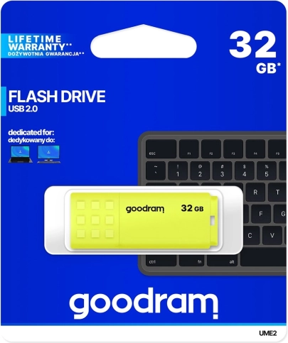 Pamięć USB Goodram NEO 32 GB żółta (USB 2.0)