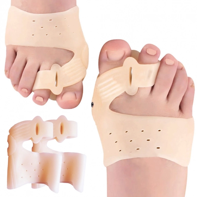 Separator palców na stopie dla hallux valgus z magnesem