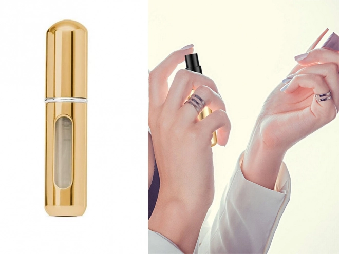 Podróżny rozpylacz z atomizerem perfum 5ml dozownik perfum – złoty