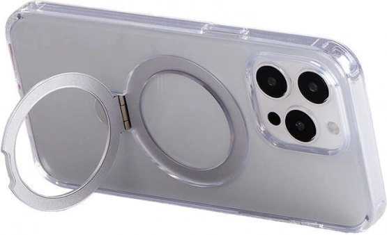 magnetyczne etui ochronne z uchwytem JOYROOM do iPhone 15 Pro Max, przezroczyste