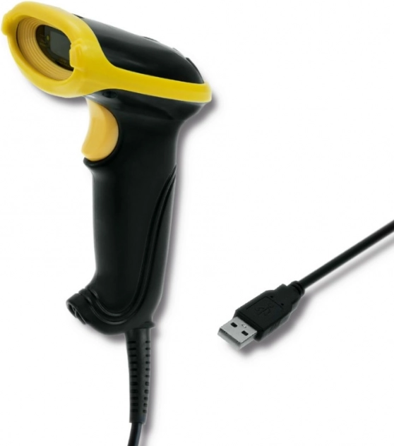 Ręczny czytnik kodów kreskowych 1D USB