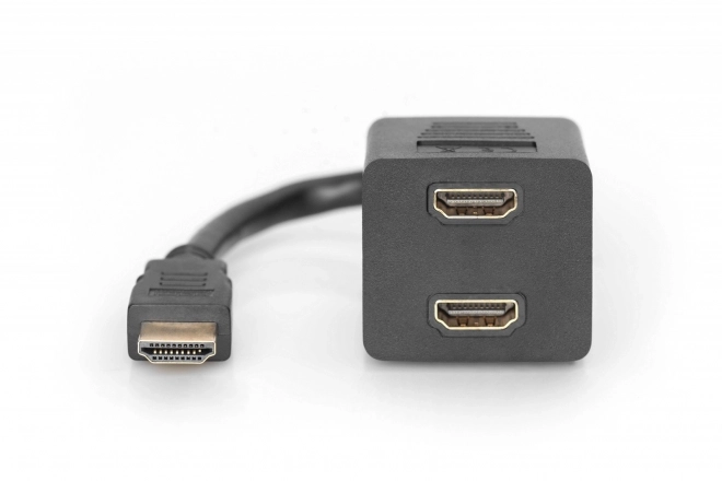 Kabel rozdzielający HDMI HighSpeed 1080p 24Hz FHD Typ HDMI A/2xHDMI A M/– 0,2 m czarny