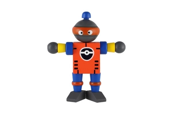 Robot drewniany 12cm od 18 miesięcy - 1 sztuka