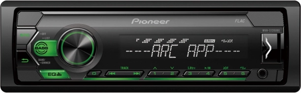 Radio samochodowe Pioneer MVH-S120UBG z USB i zielonym podświetleniem
