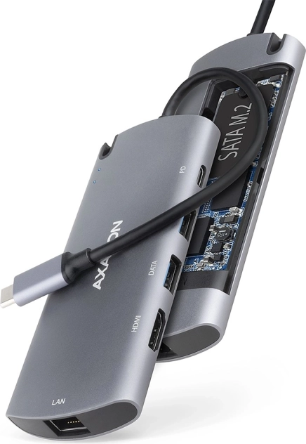 Wieloportowy hub USB‑C 3.2 Gen 1 AXAGON