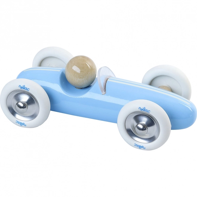 Vilac Drewniane auto duże Grand prix vintage jasno niebieskie