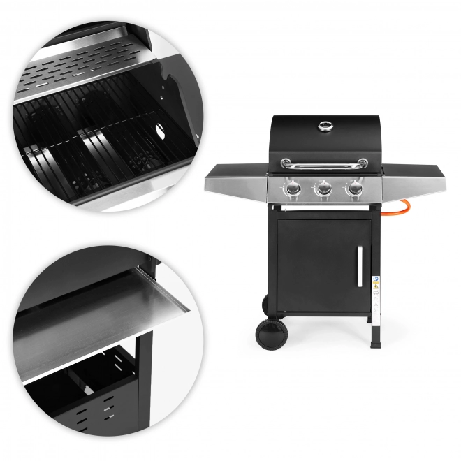 Gazowy grill ogrodowy z 3 palnikami