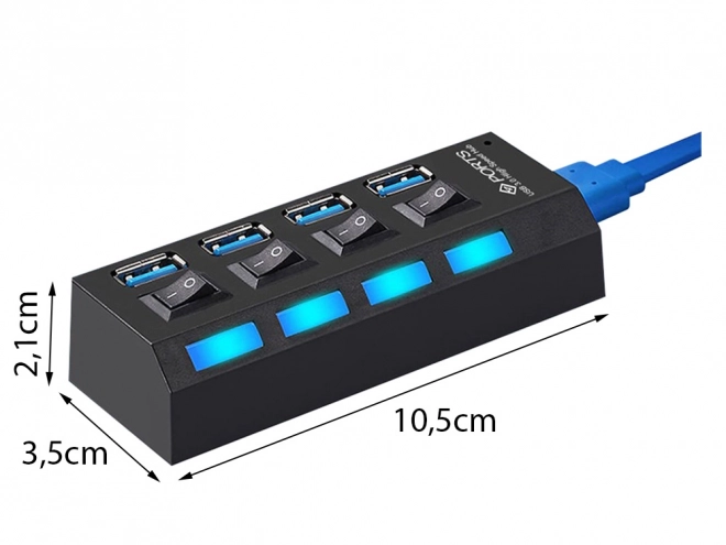 Hub USB z 4 portami USB 3.0