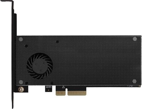 Wewnętrzny adapter PCIe x4 dla 1× M.2 NVMe M‑key i 1× M.2 SATA B‑key z aktywnym i pasywnym chłodzeniem AXAGON