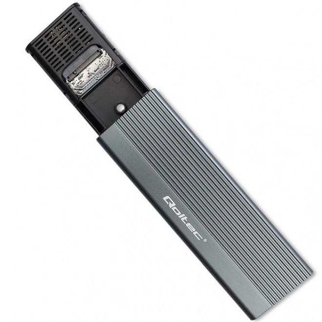 Aluminiowa obudowa na dysk M.2 SSD SATA NGFF USB-C 2TB Szary