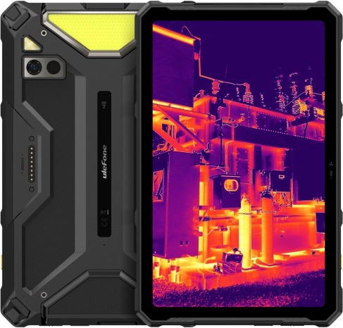 Wytrzymały tablet Ulefone z kamerą termowizyjną 5G 10,36" 8/256 GB IP69K czarny