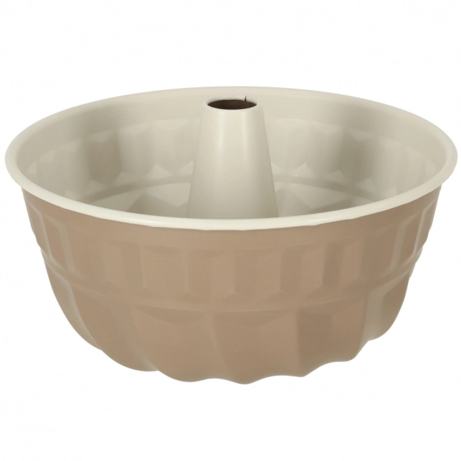 Okrągła forma do ciasta z rękawem do pieczenia muffinów 22 cm brązowa