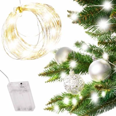 Dekoracyjne lampki LED na druciku 5 m 50 LED – Ciepła biel
