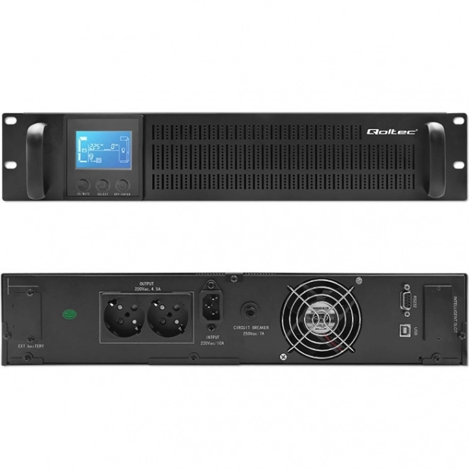 Awaryjne źródło zasilania UPS RACK 1kVA 800W z LCD