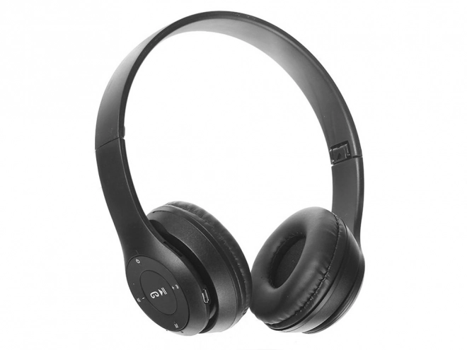 Bezprzewodowe słuchawki p47 bluetooth mikrofon mp3 – Czarne