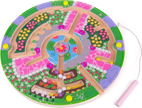 Magnetyczny labirynt Ogródek BIGJIGS TOYS