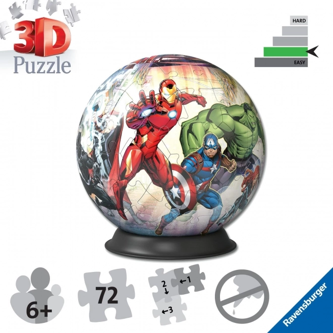 Puzzle-Ball Marvel: Avengers 72 kawałki