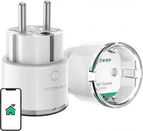 inteligentne gniazdko wifi blitzwolf pro eu 3450 w z pomiarem zużycia