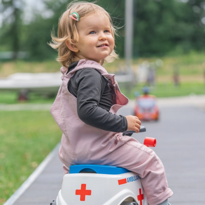 FALK Jeździk Ambulans z otwieranym siedzeniem i klaksonem na kierownicy