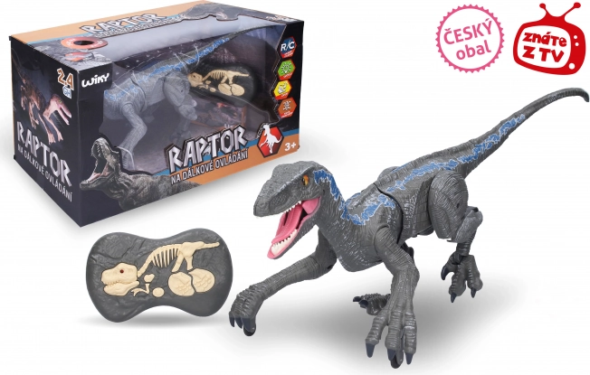 Raptor zdalnie sterowany, szary 45 cm
