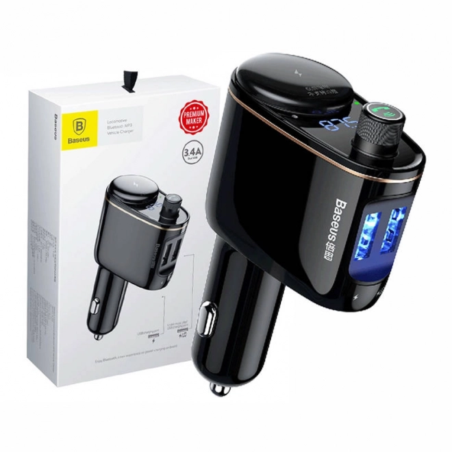 Bluetooth MP3 nadajnik do samochodu Baseus czarny