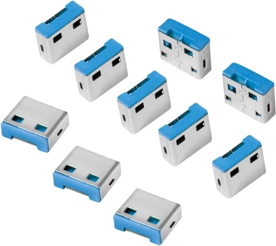Blokada portów USB bez klucza, zestaw 10 szt.
