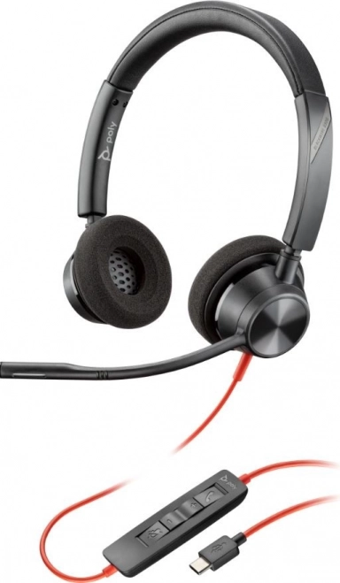Słuchawki stereofoniczne Poly Blackwire 3320 USB-C/A