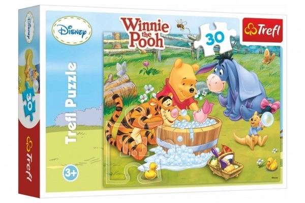 Puzzle Kąpiel Prosiaczka - Kubuś Puchatek