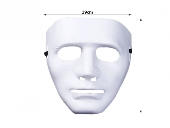 Biała maska na Halloween Myers