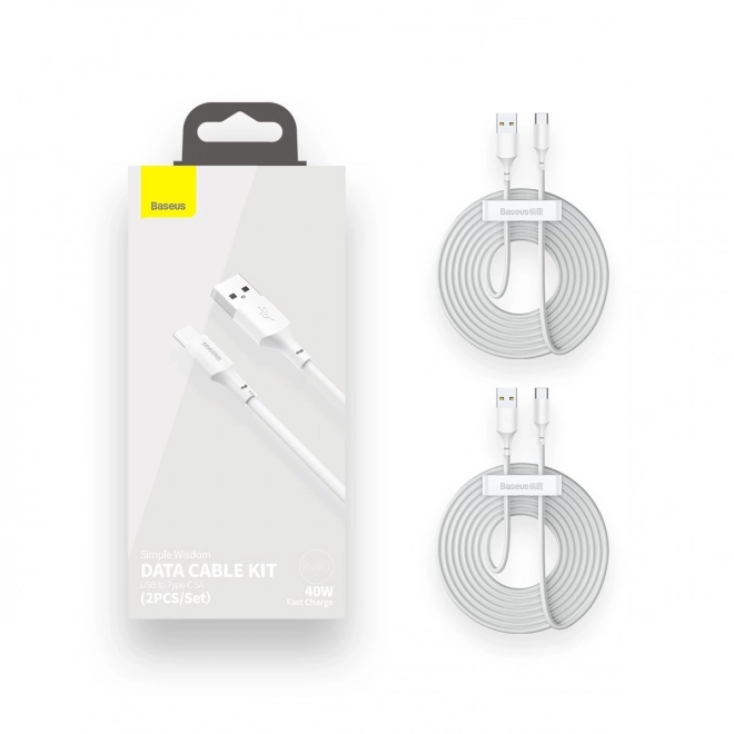 Baseus zestaw kabli USB C na USB A 1,5 m