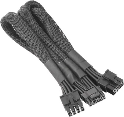 Adapter PCIe Gen5 kabel zasilający 2x 8-pin na 12+4-pin 12VHPWR, 600 mm