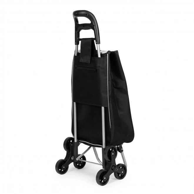 Koszyk na zakupy, 25 l, 6 kół, metalowa rama, czarny