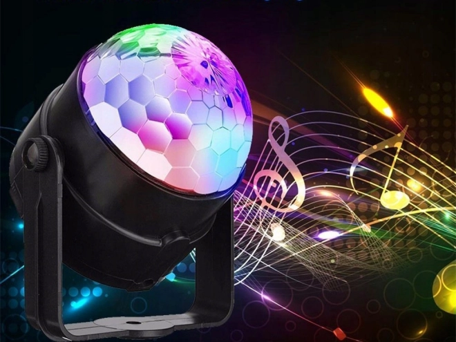 Kula dyskotekowa LED reflektor projektor RGB