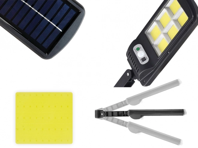 Lampa solarna z czujnikiem ruchu i zmianą światła