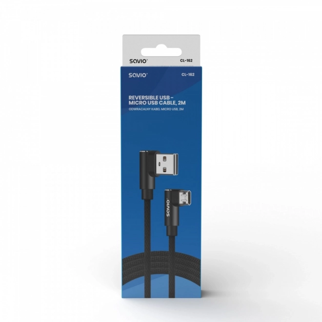 Kabel z dwustronnym złączem USB Micro USB - USB A 2m
