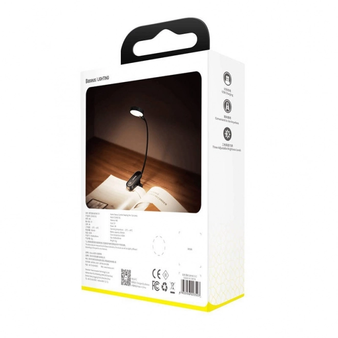 Baseus (DGRAD-0G) Comfort Reading Mini Clip Lamp - ciemnoszary