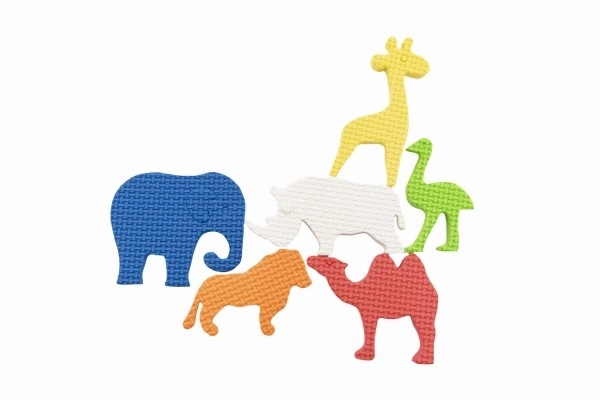 Piankowe zwierzątka ZOO 6 szt.