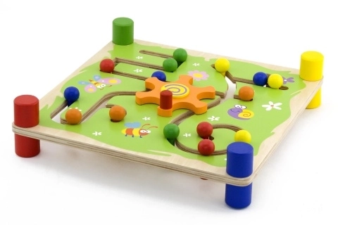 Viga Trop i Śledź Montessori Drewniana Gra Dydaktyczna