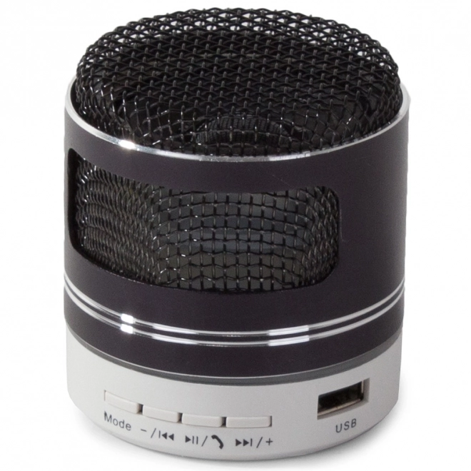 Mini bezprzewodowy głośnik Bluetooth z radiem FM, przenośnym odtwarzaczem MP3, USB i kartą microSD – Czarny
