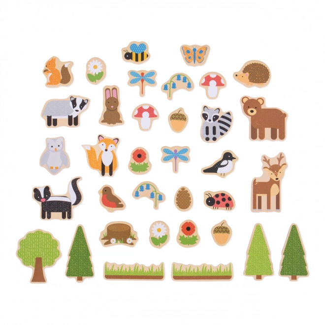 Bigjigs Toys Magnety leśne zwierzątka
