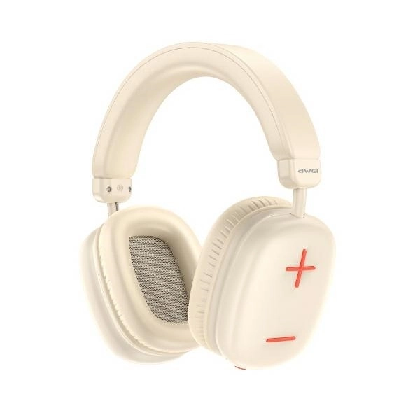 Bezprzewodowe słuchawki Bluetooth Awei AT6 Beżowe